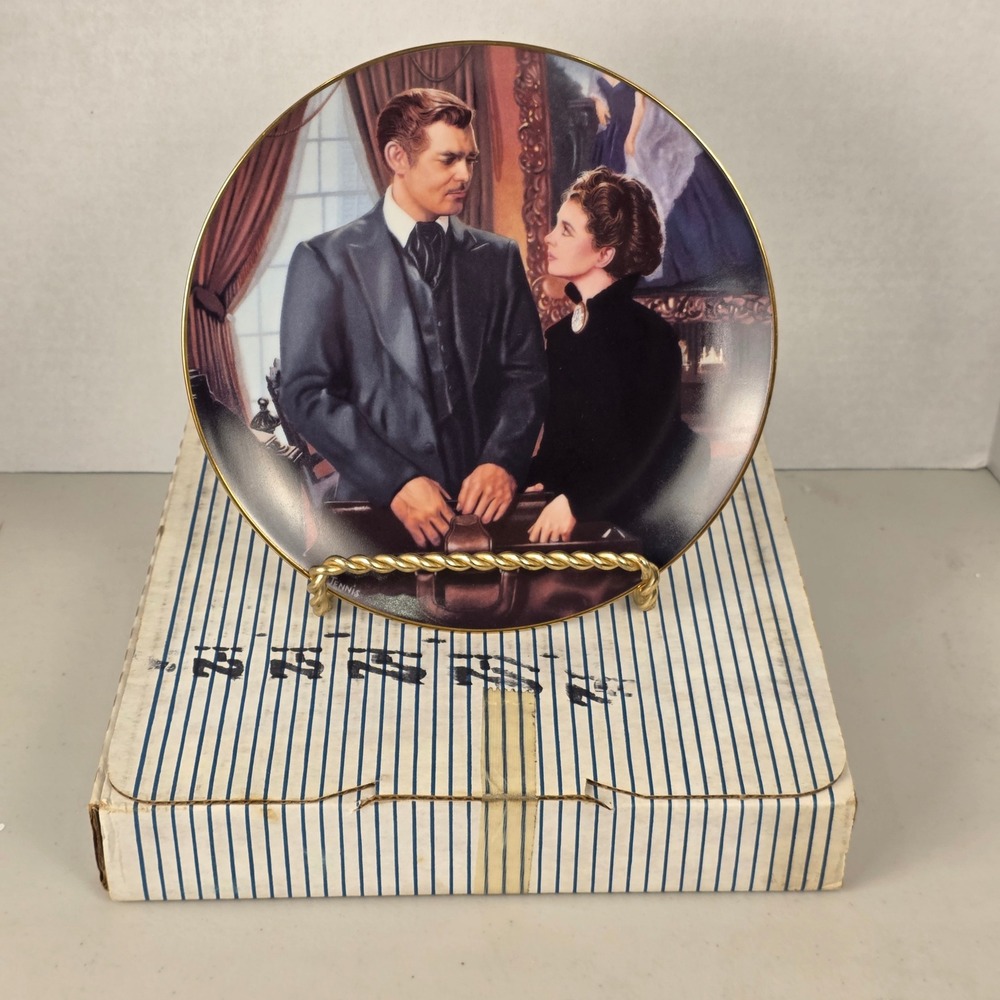 W.S. George Gone With the Wind At Cross Purposes Collector Plate Paul Jennis '93